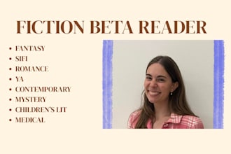 beta read for fiction writers