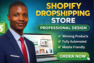 design shopify dropshipping store using loveable ai, loveable shopify website