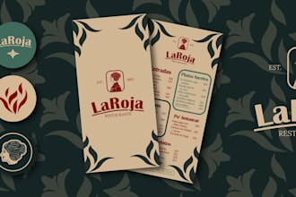 design a professional menu for your restaurant, cafe or bar