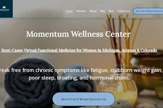 design squarespace wellness spa website holistic website naturopathic website