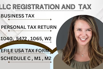 prepare submit your schedule 2, w2, 1040, 1065,1120 llc register and tax filling