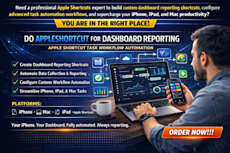 do appleshortcut for dashboard reporting apple shortcut task workflow automation