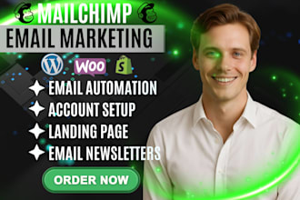 mailchimp email marketing automation, campaigns, and landing pages