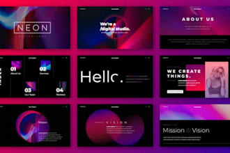 design powerpoint presentation, investors pitch deck, keynote, google slide deck