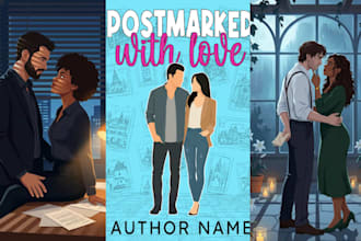 custom book cover design romance book cover character design ebook cover design