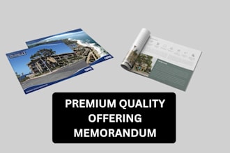 design offering memorandum, real estate brochure design om real estate flyer