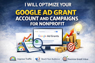 setup and manage your nonprofit google ads grant campaigns to get donation