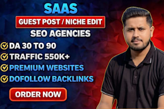 do guest post, link insertion or niche edit on saas blog with dofollow backlinks