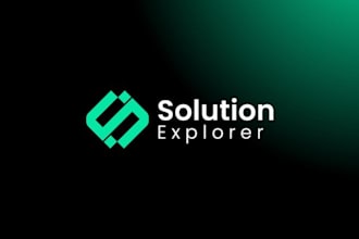design a modern tech logo for startups, apps, and tech brands