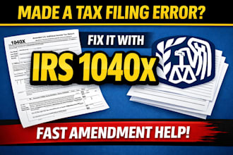 amend tax return using irs form 1040x and fix filing errors