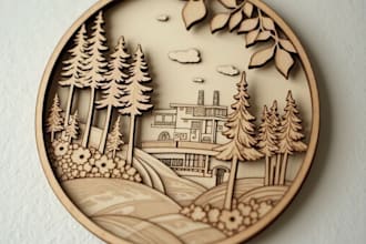 convert any design file to 3d laser cutting 3d custom engraving 3d laser cut cnc