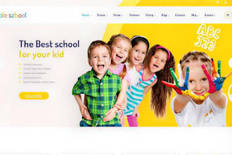 design daycare website preschool website kindergarten website childcare website