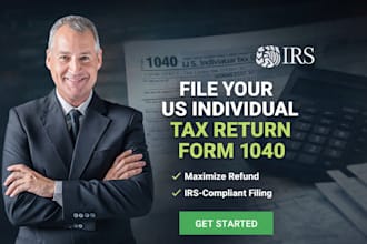 prepare and file your US individual tax return form 1040 as a us CPA