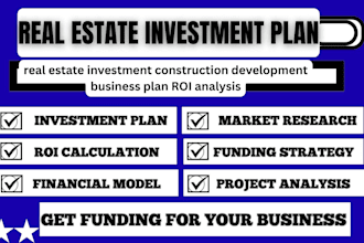 write real estate investment construction development business plan ROI analysis