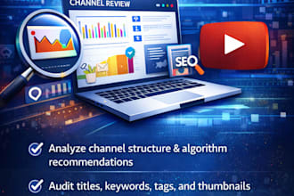 do youtube SEO audit and algorithm strategy to grow your channel