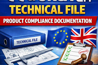 prepare ce and ukca technical documentation for product compliance