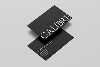 design a modern and minimalist business card