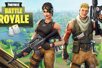 create a realistic 3d fortnite environment for uefn maps, tycoon map, zone wars