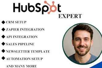 do hubspot CRM setup sales pipeline automation workflow setup zapier integration