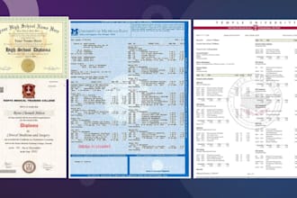 design ged certificate, college transcript, diploma, high home school
