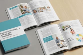 book design, workbook design, book formatting, amazon KDP,  PDF design