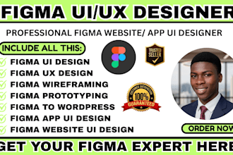 design mobile app ui ux design, website ui ux design, saas ui, figma prototyping