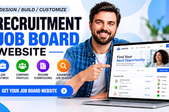 design recruitment website, job board, staffing, agency, job portal website