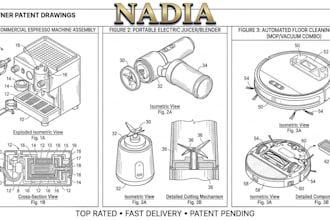 draw uspto drawings for utility patent applications and patent drawing
