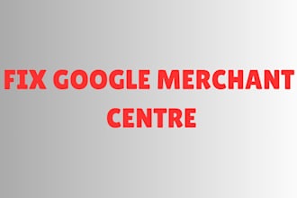 fix google merchant center suspension, and do gmc setup