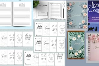 kdp journal design daily devotion format dairy design workbook christian journal