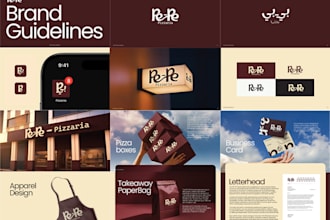 create a professional brand style guide and brand guidelines