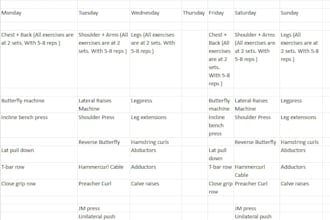 create a workout plan for you
