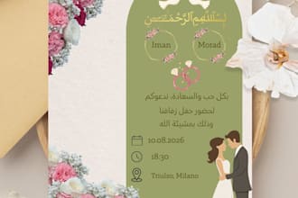 design a modern wedding invitation for you special day
