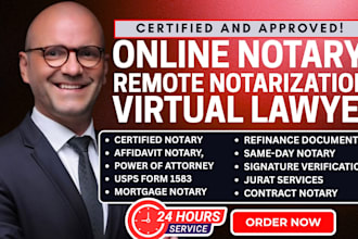 notarize usps form 1583, legal documents, remote online notary USA same day