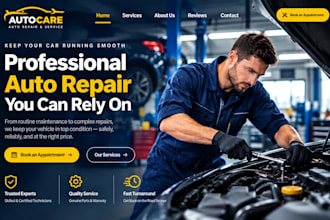 build wix garage website mechanic workshop auto repair automotive website