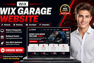 build wix garage website mechanic workshop auto repair automotive website