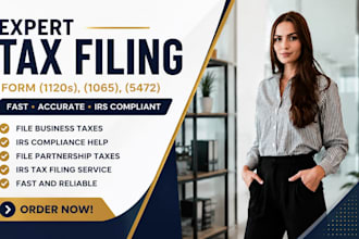 handle US llc tax compliance, form 5472, 1065 and irs reporting requirements