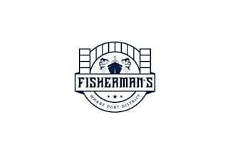 design fisherman wharf port district logo