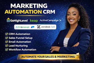 setup marketing automation gohighlevel keap activecampaign zendesk sell