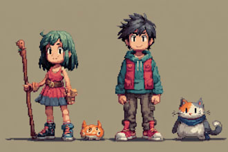 create a pixel art character sprite