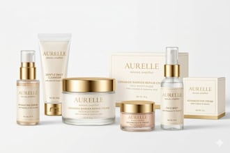 design luxury skincare packaging and cosmetic label design
