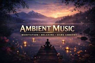 create ambient music for meditation relaxing and darkambient backgroundsoundscap