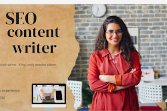 write high quality and SEO friendly content