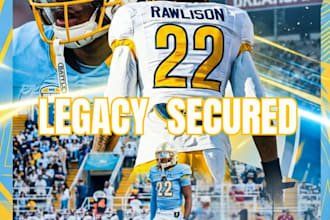 design sports graphics and college commitment posters