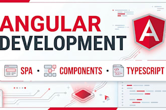 develop angular application for your project