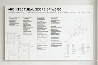 write a professional architectural scope of work
