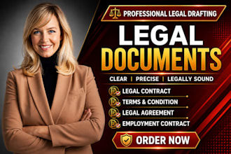draft legal contract, terms and condition, legal agreement, employment contract