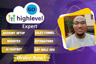 do gohighlevel ghl CRM workflow automation, sales funnel and landing page expert