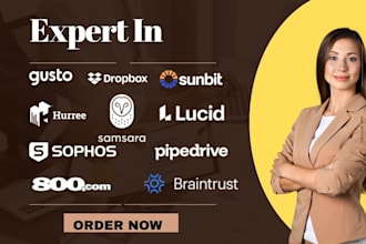 setup gusto dropbox samsara sunbit hurree sophos braintrust lucid pipedrive 800