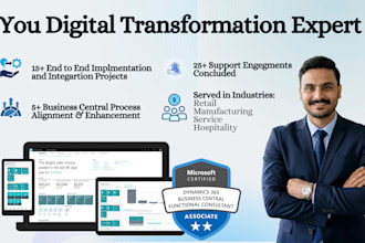 implement microsoft dynamics 365 business central, CRM, and power apps